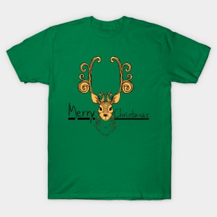 Merry Christmas - Santa Reindeer T-Shirt